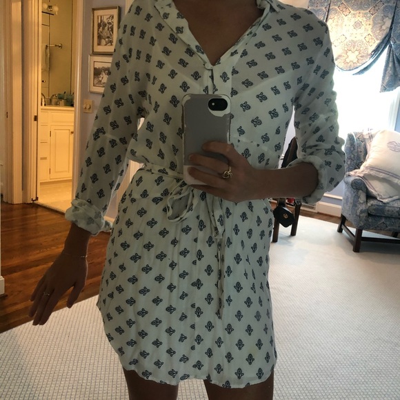 Tularosa tie waist shirt dress - Picture 2 of 2